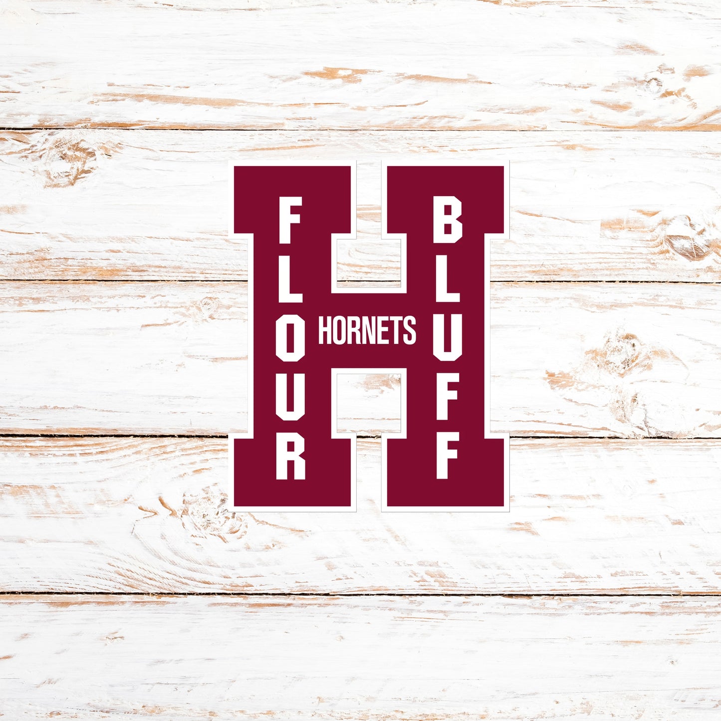 Flour Bluff Hornets H Window Sign