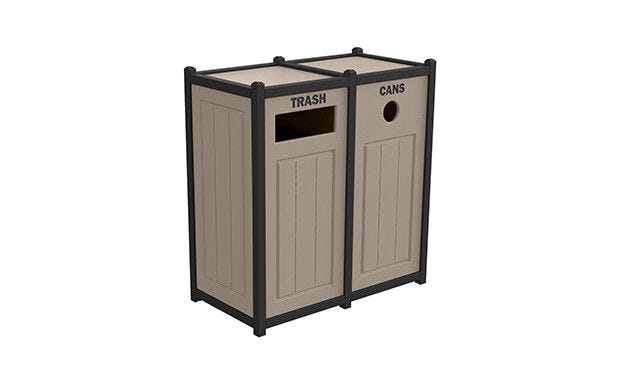 Double Side-Load Recycling Container